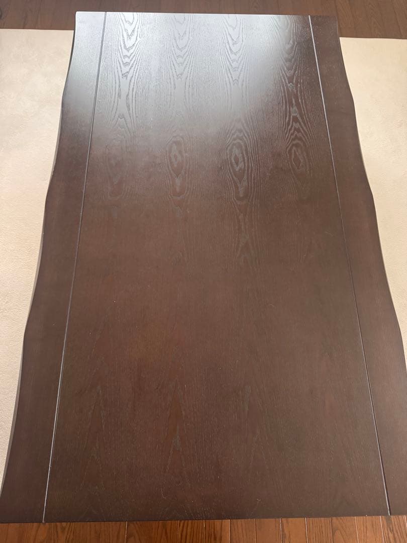 ダークブラウン座卓 木目