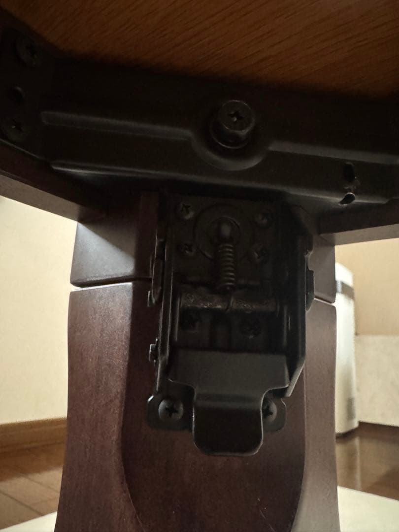 ダークブラウン座卓 木目