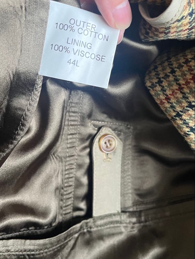 ポールスチュアート 一枚袖 トレンチコート invertere 玉虫 英国製