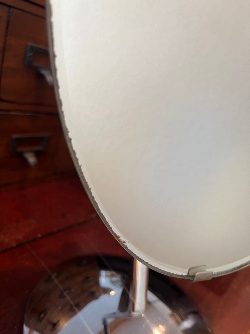 昭和レトロ アイアン 卓上鏡 化粧鏡 スタンドミラー 店舗用ミラー 店舗什器