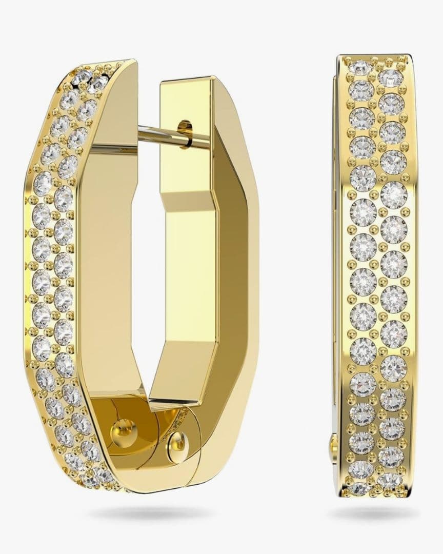 SWAROVSKI【デクストラ/フープピアス】スワロフスキー