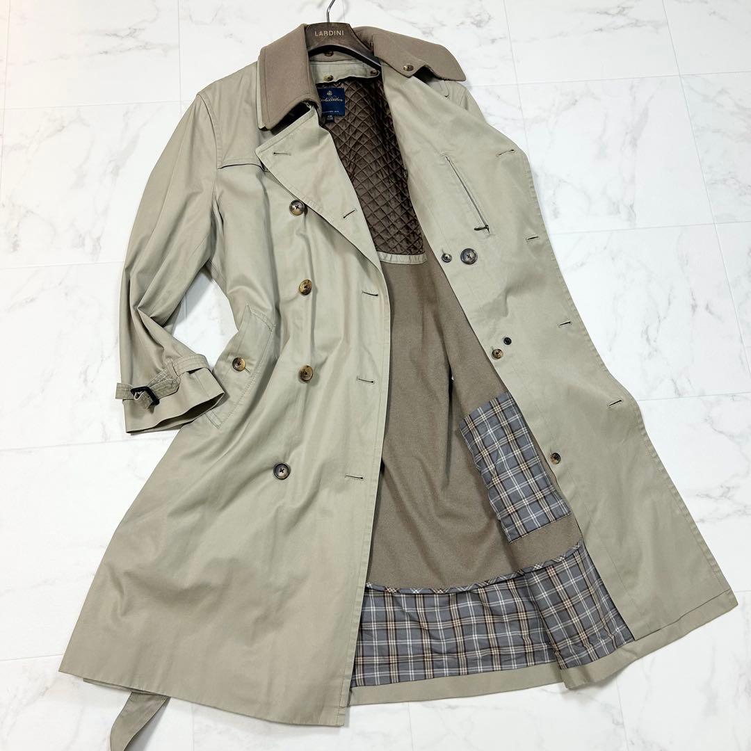 ブルックスブラザーズ トレンチコート ライナー カシミヤ ベージュ 42 XL