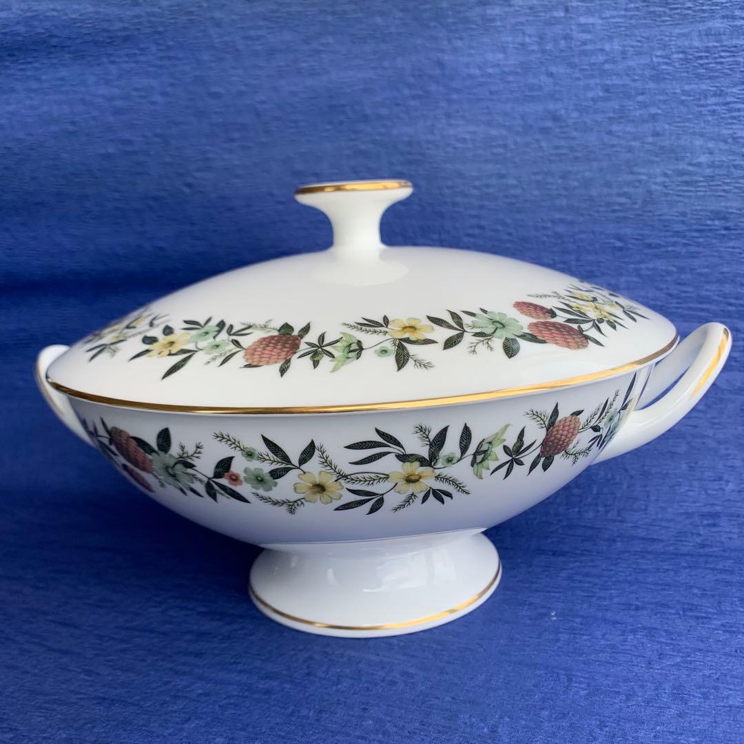 ウェッジウッド　サマーガーランド　チューリン　カバードベジタブル　蓋付きボウル