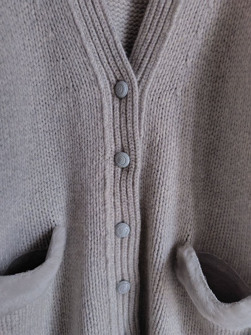 Drawer新品未使用ムートンパッチロングカーディガン