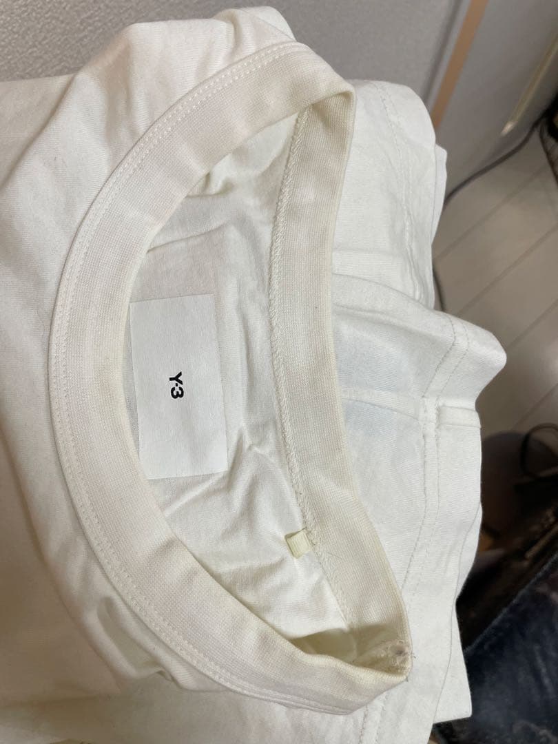 Y-3 ホワイト 長袖カットソー