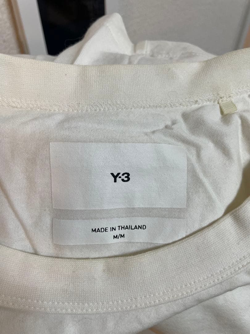 Y-3 ホワイト 長袖カットソー