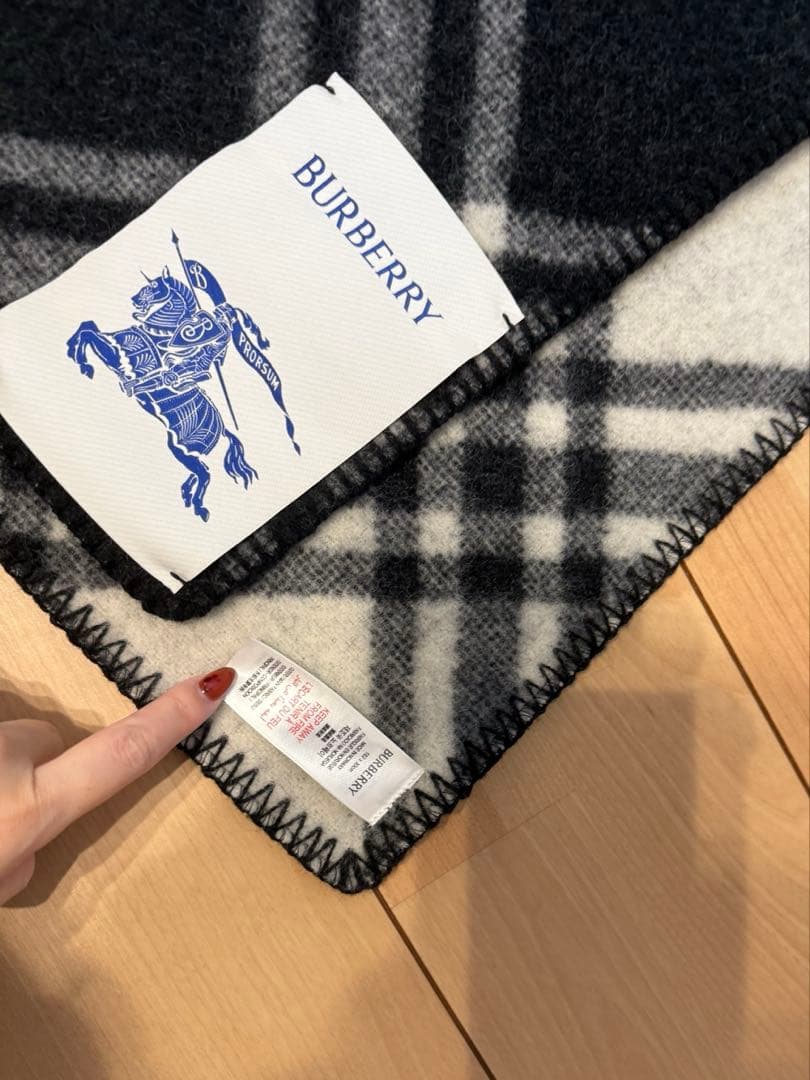 ほぼ新品★バーバリー★チェックウールスカーフ★マフラー