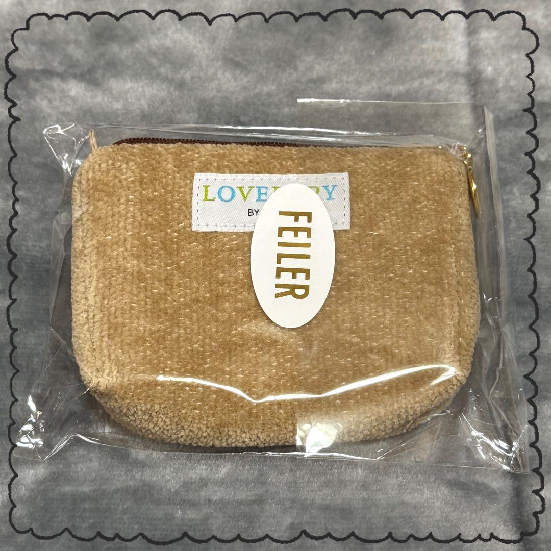 新品・未使用 フェイラー ドアップテディ ポーチ＆耳付き巾着 男の子