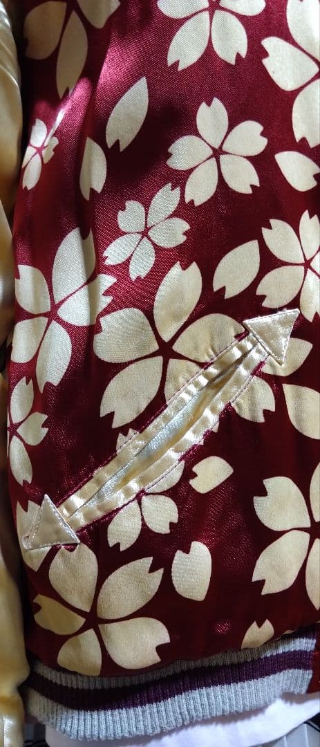 kula 倉 クラ ベロアスカジャン 松・鶴・赤富士・波刺繍仕様 Ｍ 状態良品！