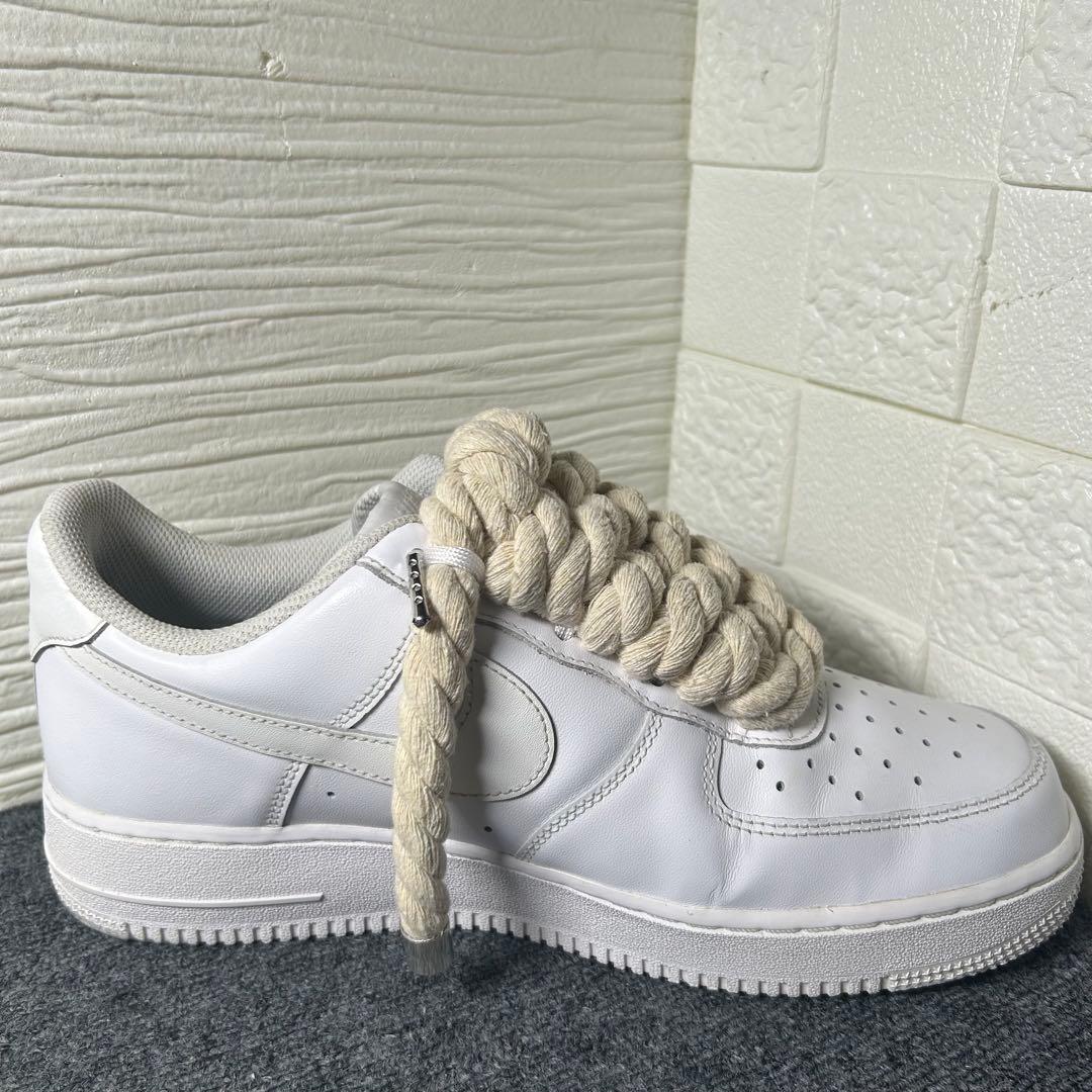 ナイキ エアフォース1 ロー '07 12mmオフホワイトカスタム拡張なし