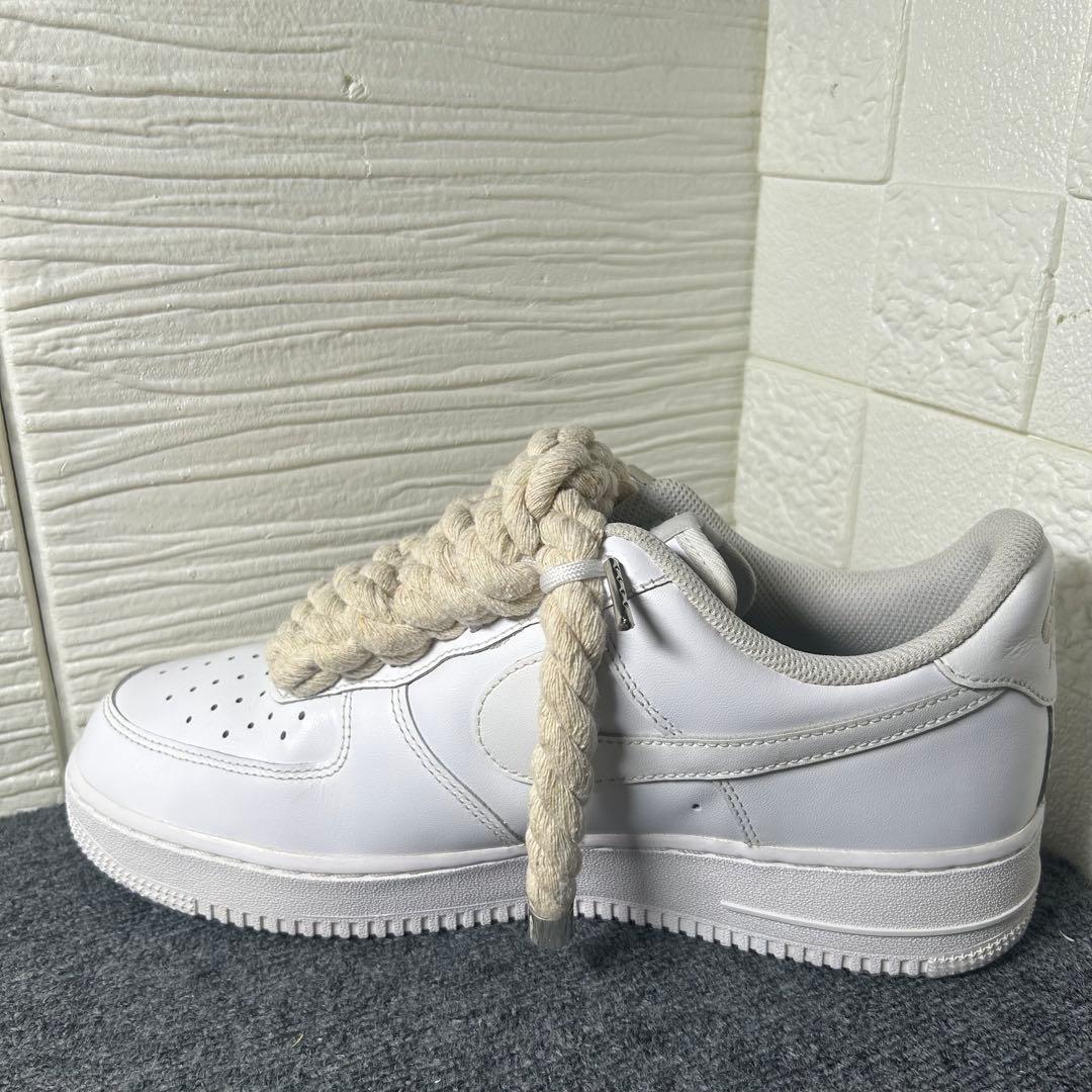 ナイキ エアフォース1 ロー '07 12mmオフホワイトカスタム拡張なし