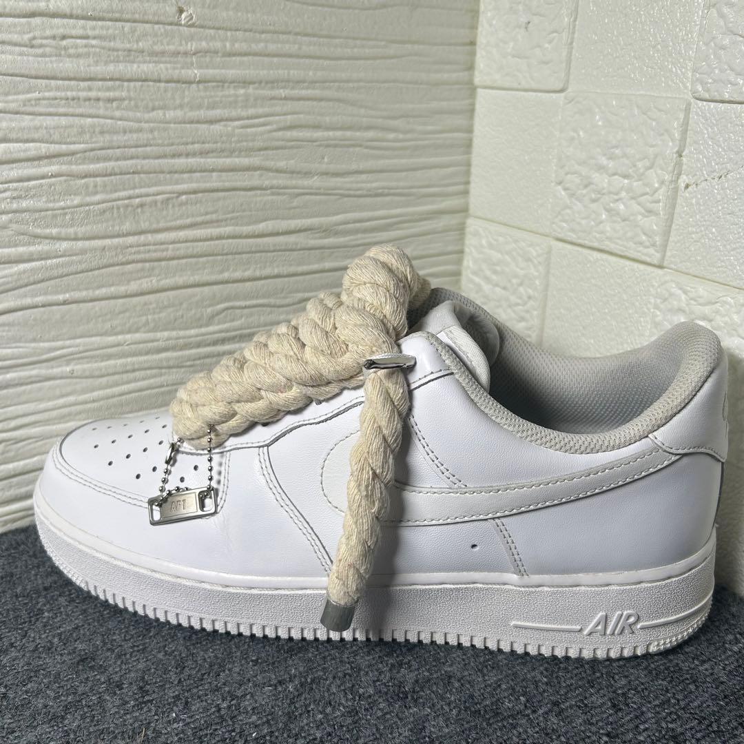 ナイキ エアフォース1 ロー '07 12mmオフホワイトカスタム拡張なし