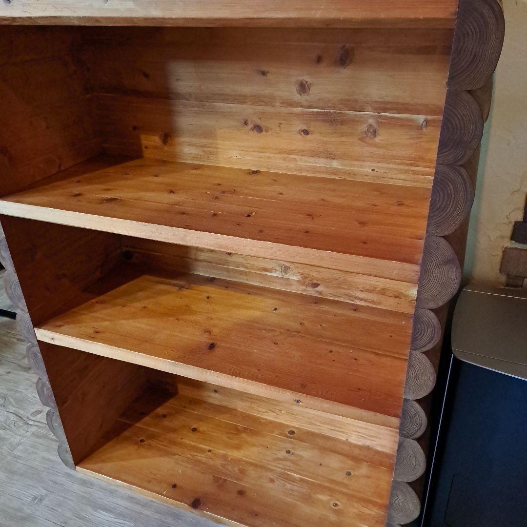 ヒノキ 特注 ブックシェルフ 本棚