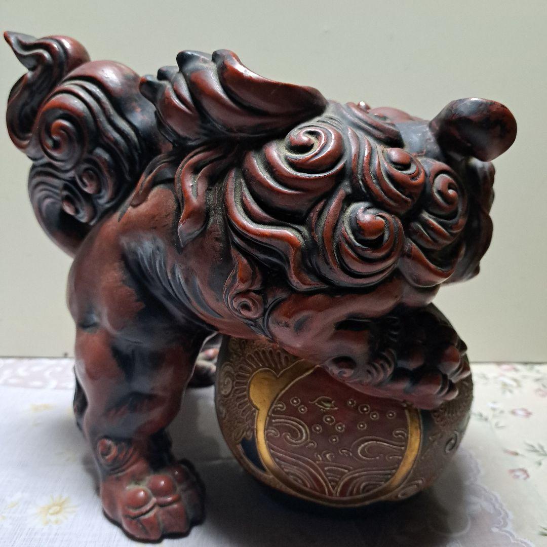 陶芸品　獅子　玉乗り獅子　古美術　骨董品