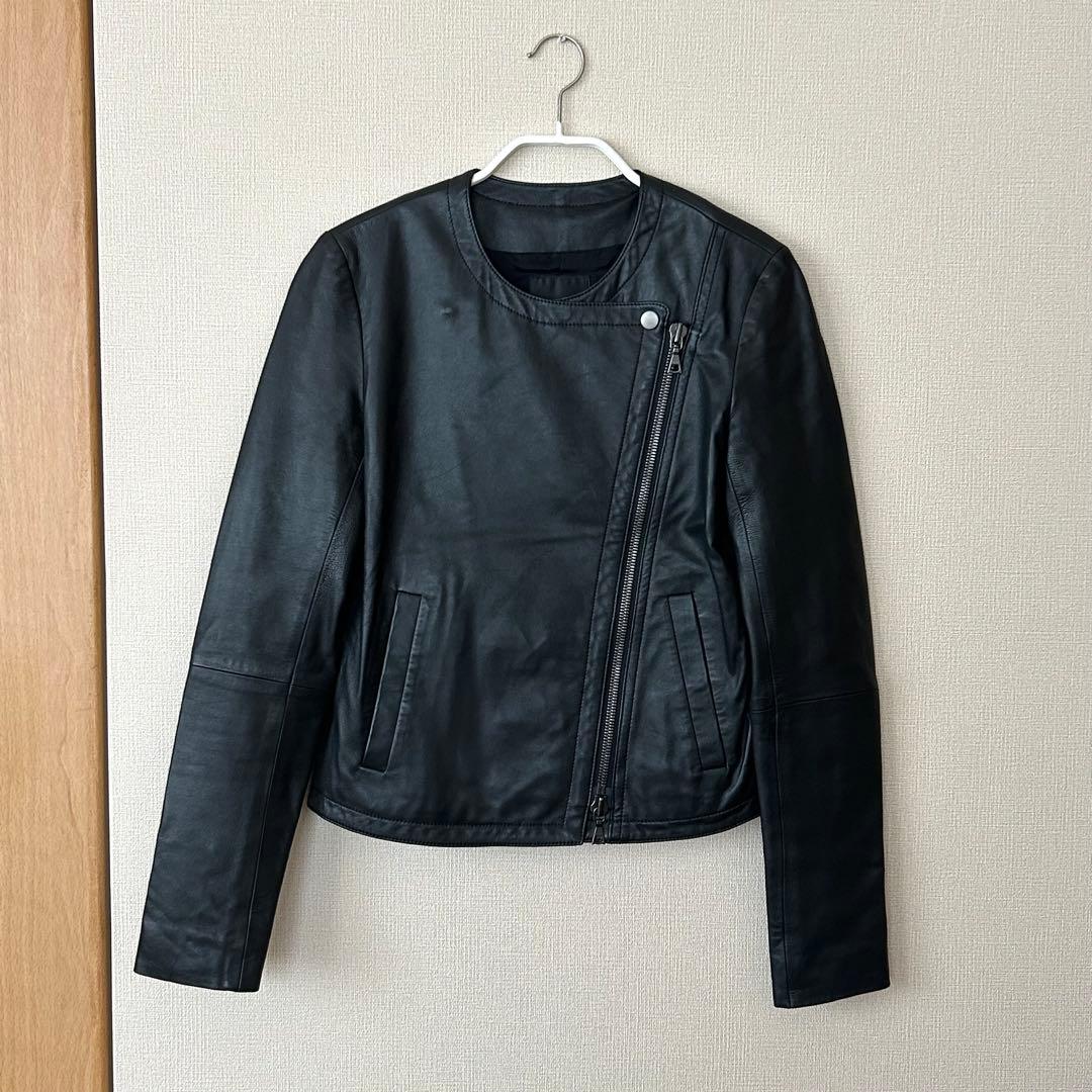ウサギ様 Theory セオリー 羊革 ライダースジャケット S
