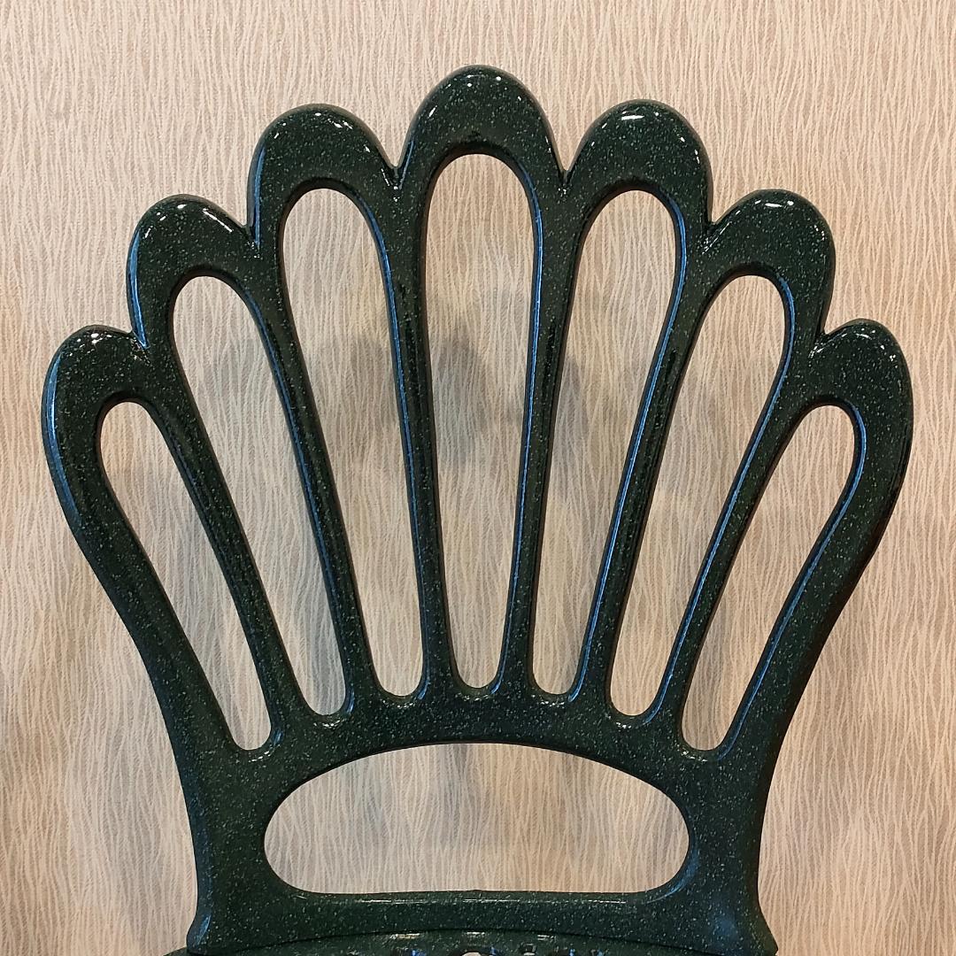 〈未使用〉ヒカリ　鋳物チェア　バレンシア　ガーデン　2脚セット