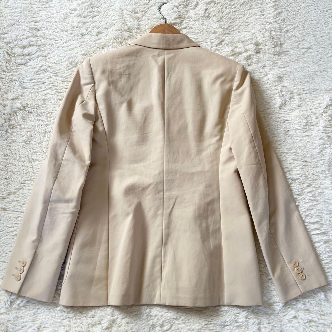 マックスマーラ パンツスーツ 白タグ ベージュ テーラード 38