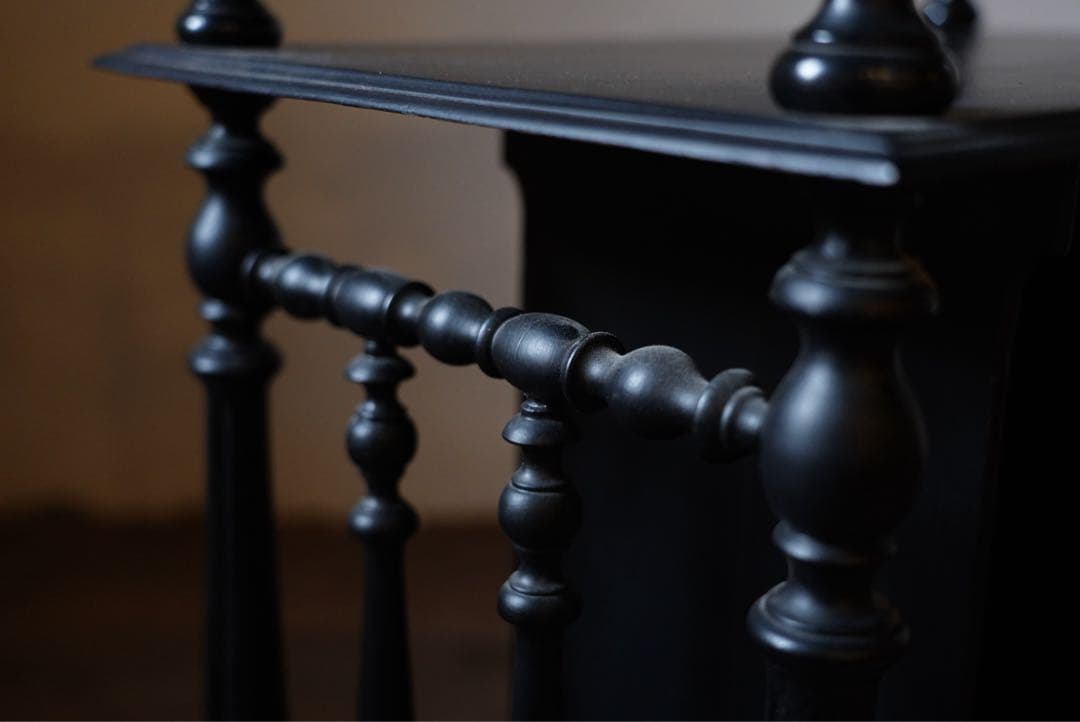 アンティーク　フランス　ナポレオン　ミュージックシェルフ　レコード　棚