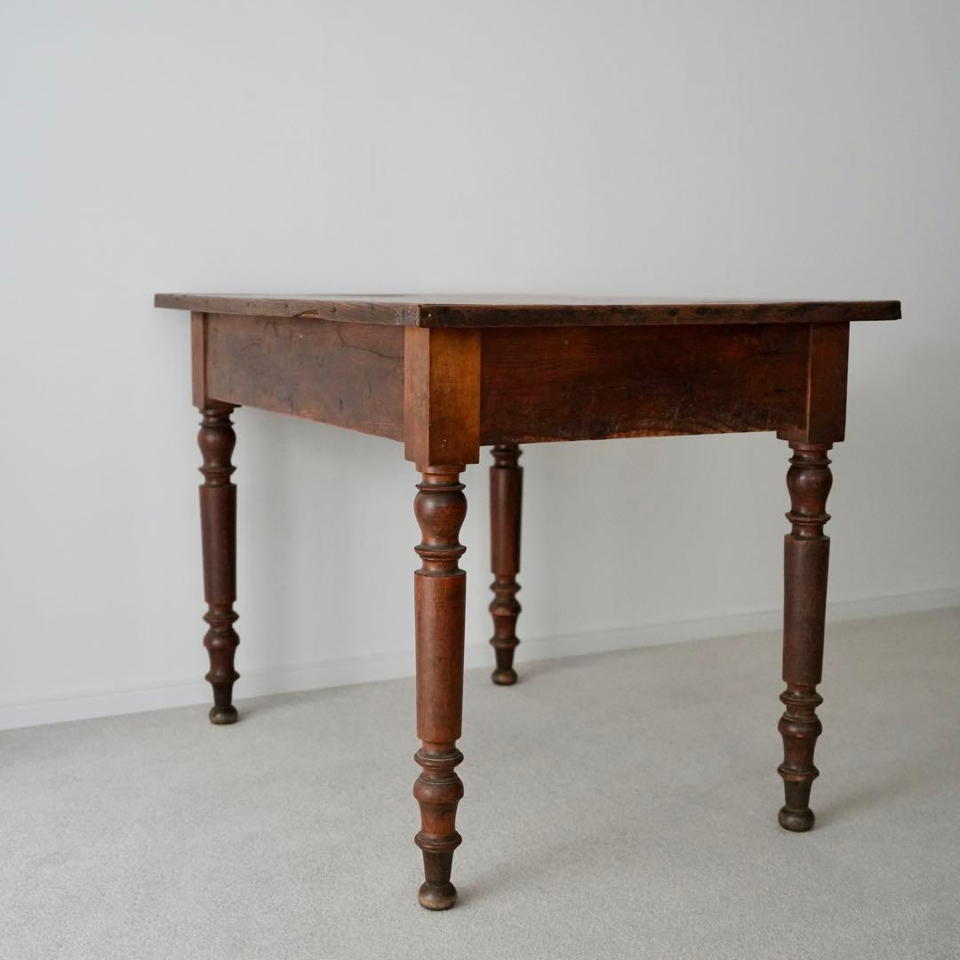 フランスアンティーク木製ダイニングテーブル/机/作業台/デスク