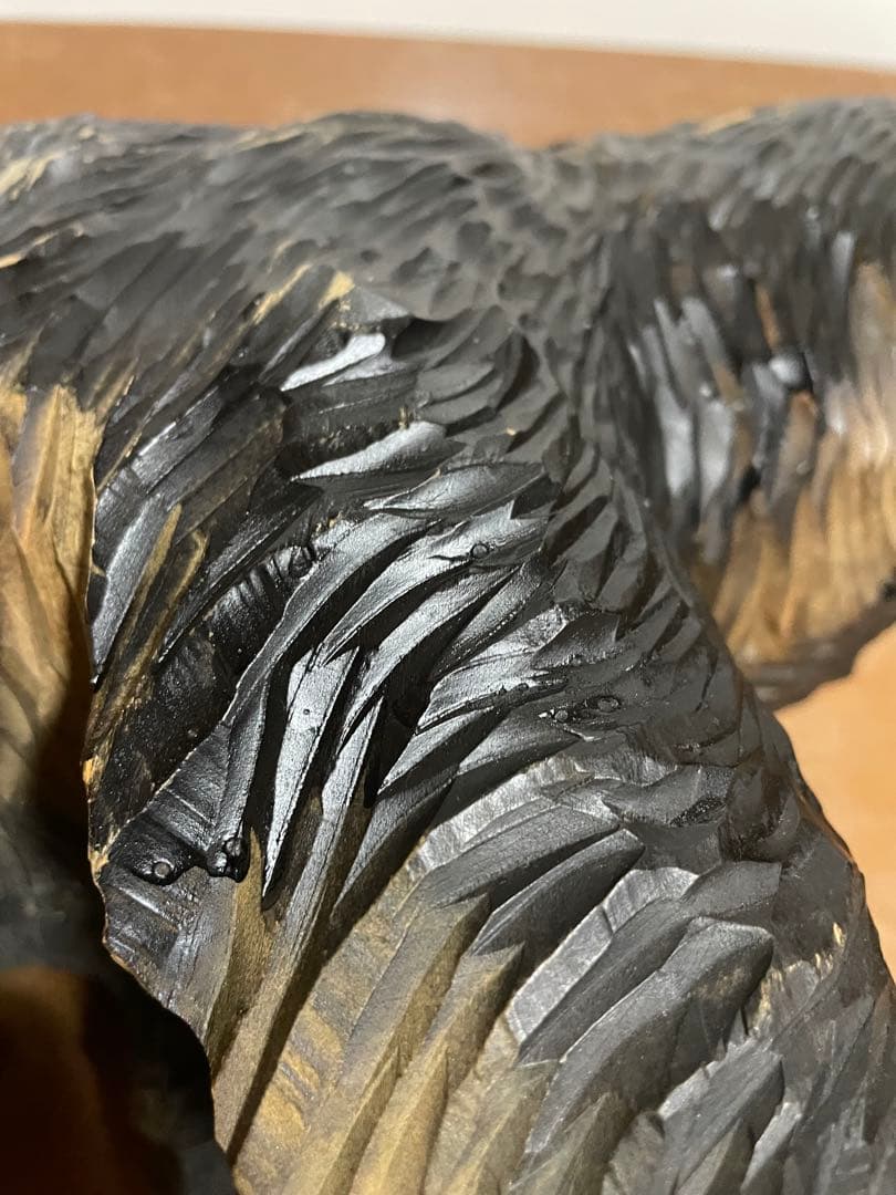 八雲町木彫り熊　木歩作　引間二郎　北海道民藝工芸品