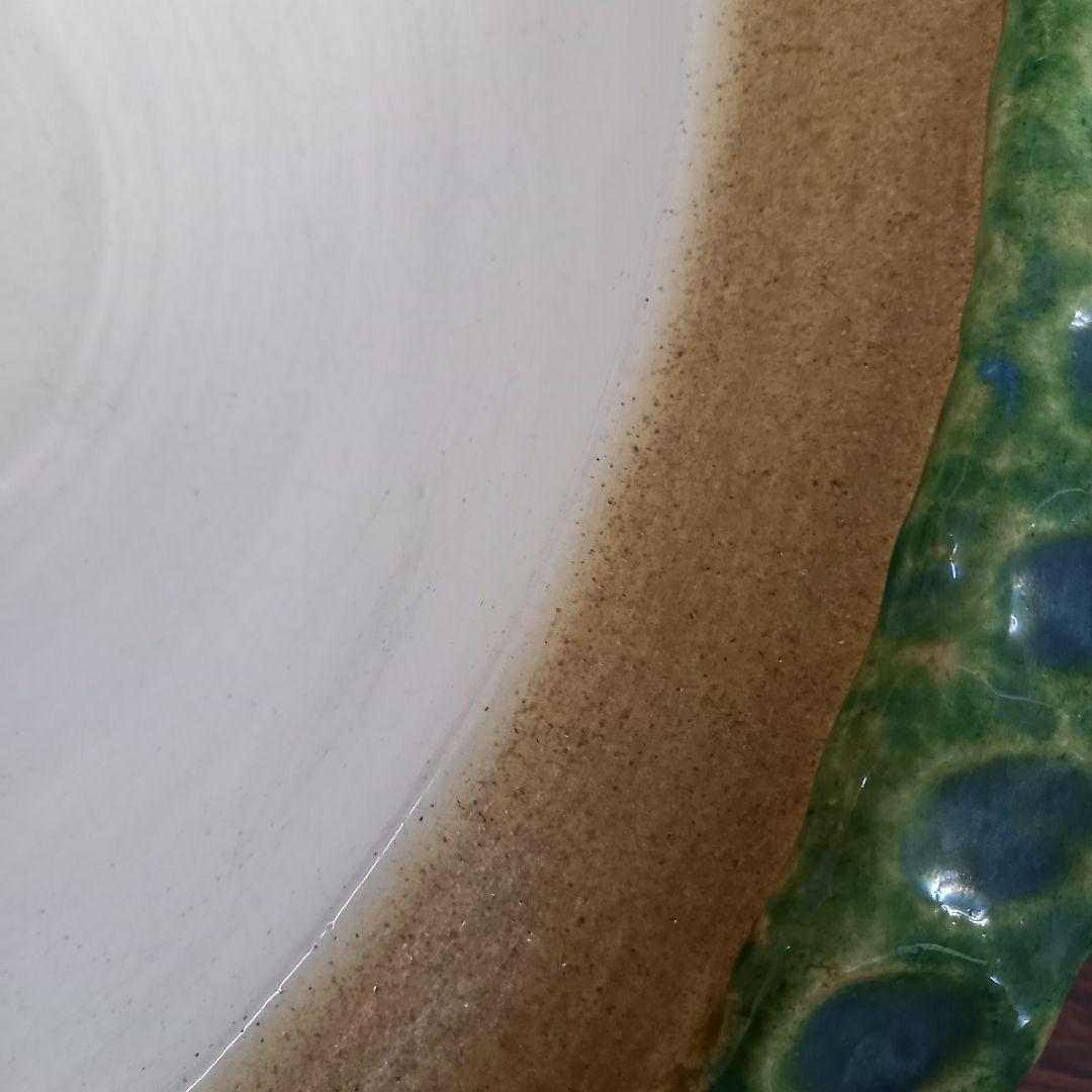 セール大幅値下げ未使用　萬古焼　手作り　置物　特大土鍋　山と木の模様