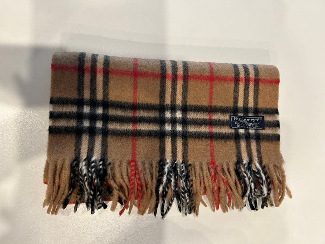 BURBERRYバーバリーカシミヤ100% マフラー ベージュ未使用