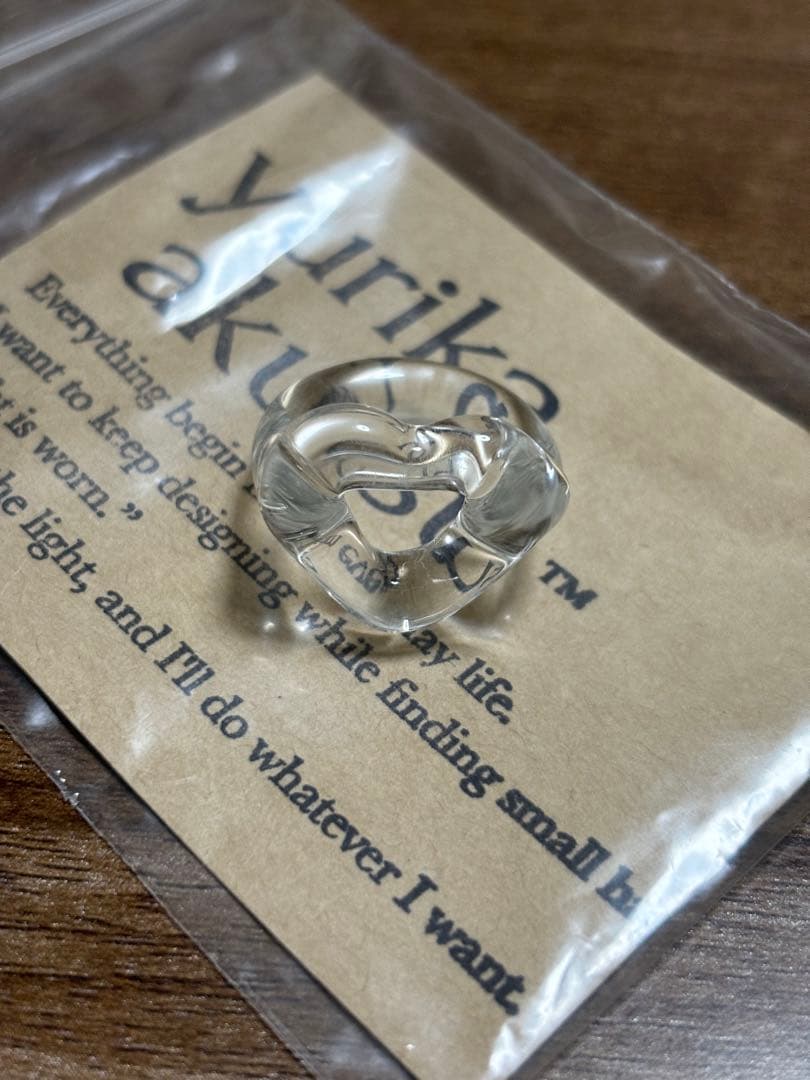 指輪・リング yurika akutsu ho.clear glass heart ring