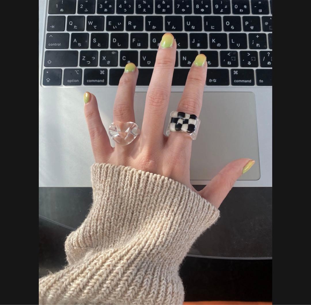 指輪・リング yurika akutsu ho.clear glass heart ring