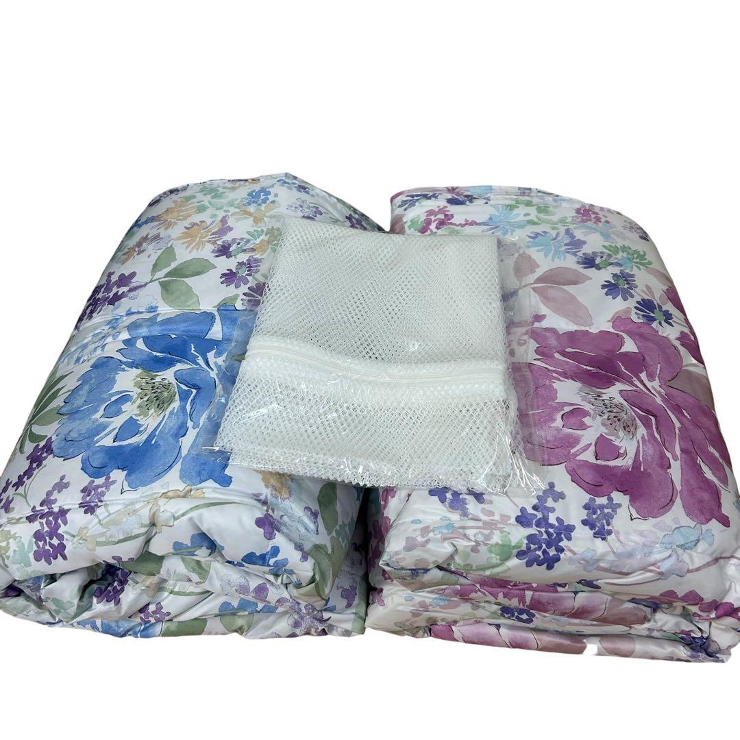 【新品未使用品】⭐︎モリリン　ダウンケット　2枚　ピンク ブルー　JTDF30S