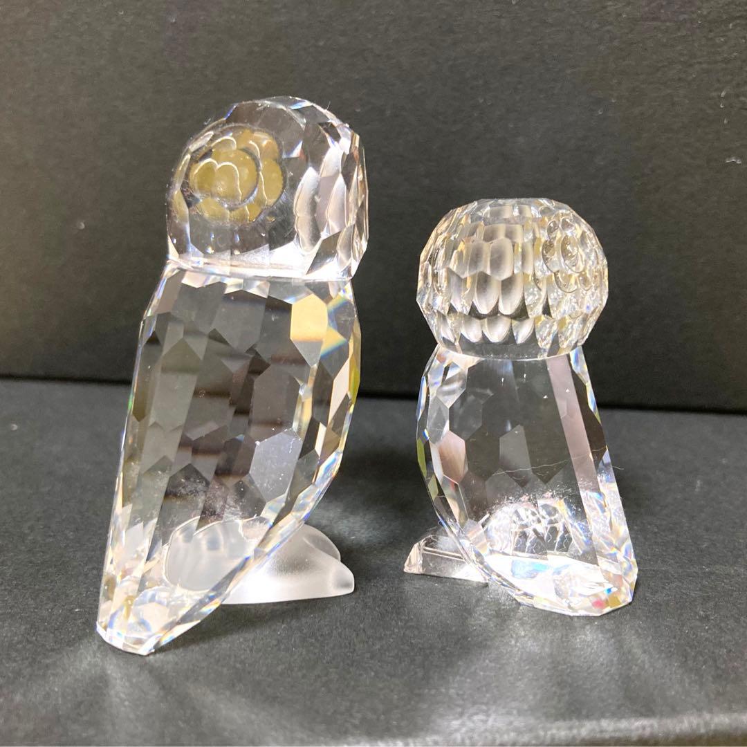 スワロフスキー　夜のフクロウ・フクロウの子供