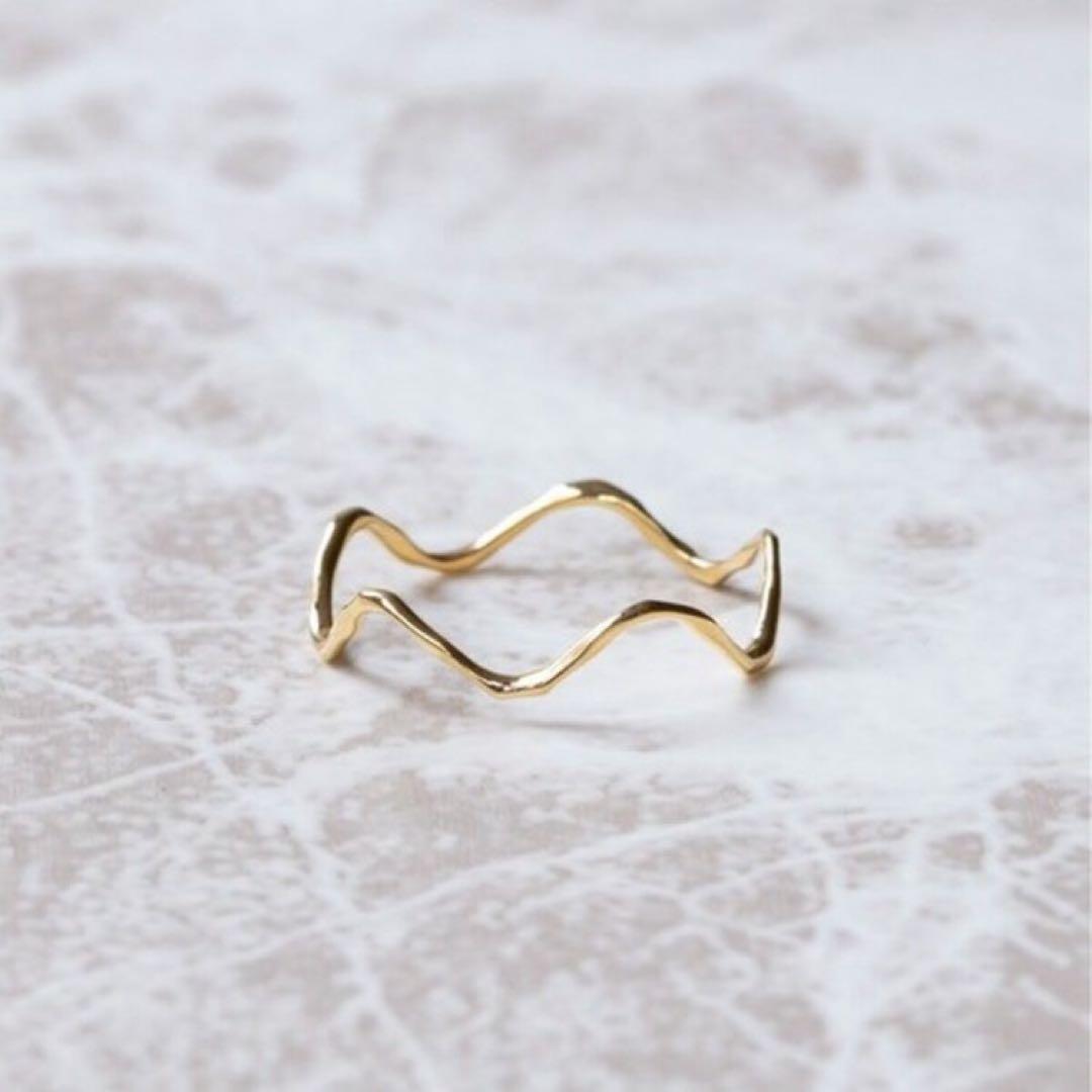 【BLOOM】K10 イエローゴールド ウェーブリング 指輪Web限定 ブルーム