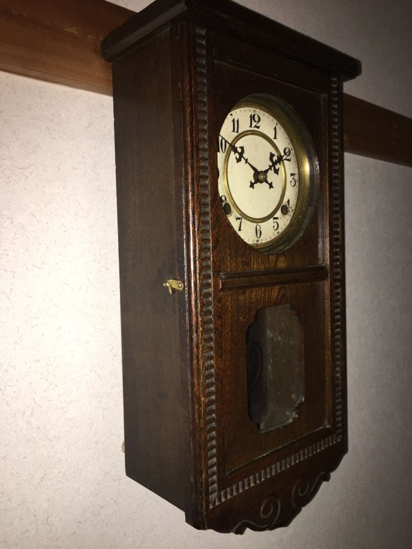 大正 戦前ゼンマイ振り子時計 整備済み