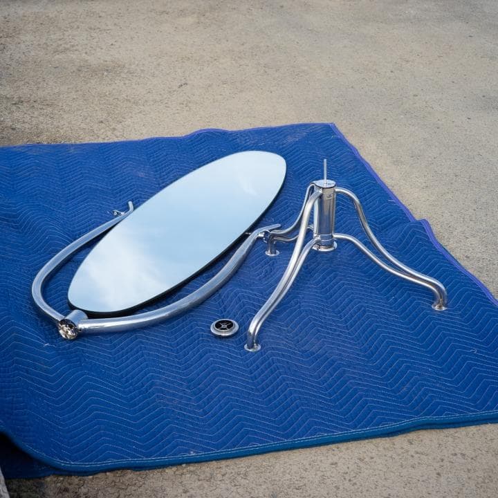 レア アノニマス 姿見 スタンドミラー 鏡 オーバル