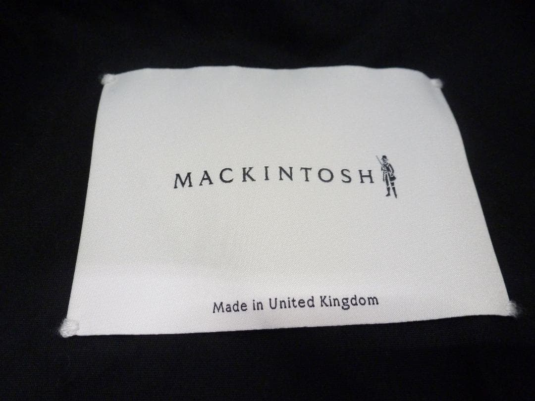 マッキントッシュ シングルブレステッドコート サイズ38 S ブラック メンズ