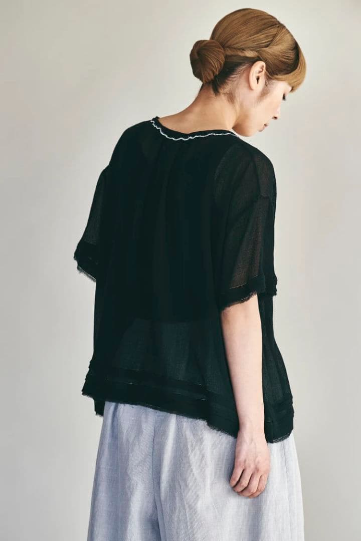 ミナペルホネン　fog net 　ブラウス