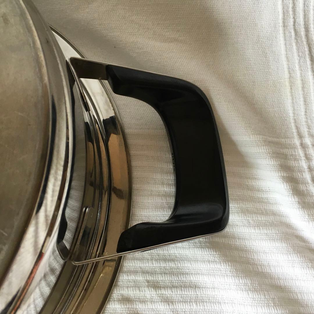 AMC ステンレススチール 両手鍋 24cm 3.3L 温度計付き