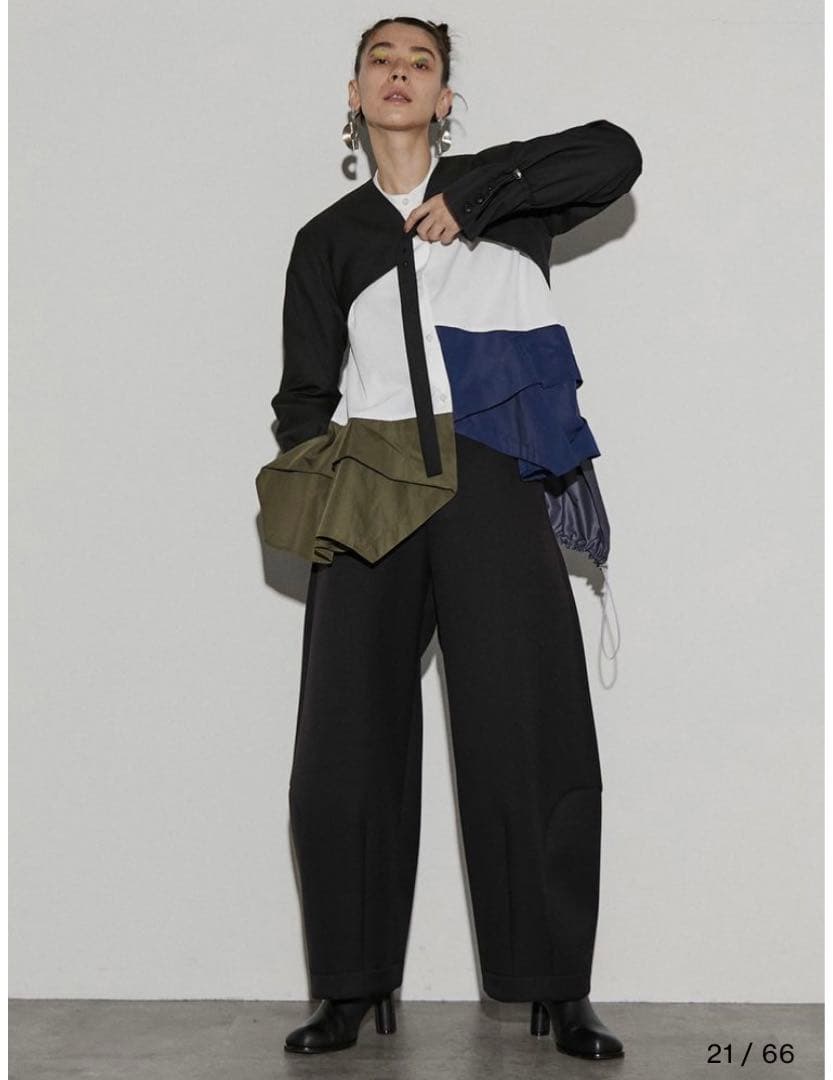 un3d クロップドジャケット 黒