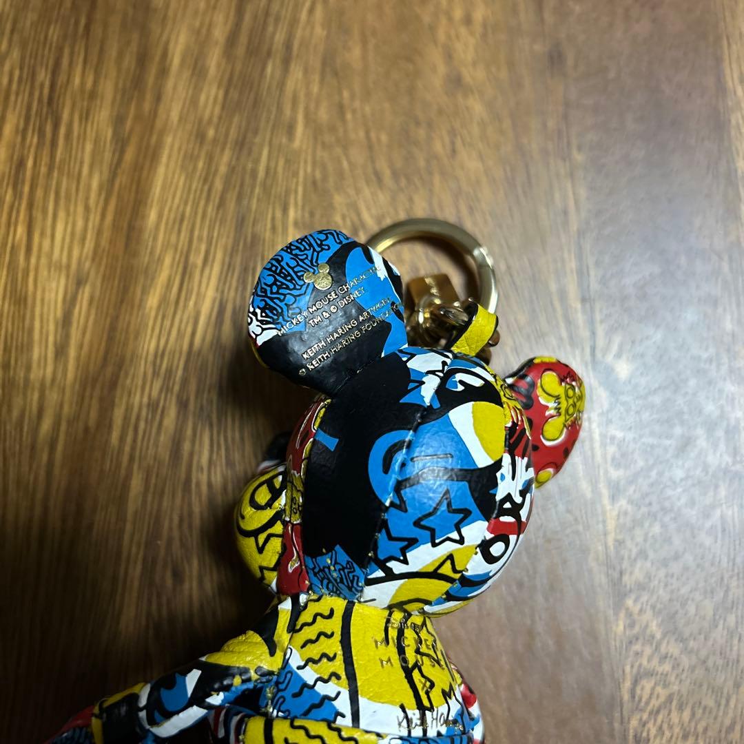 美品 希少 coach キースヘリング ミッキーコラボ バッグチャーム