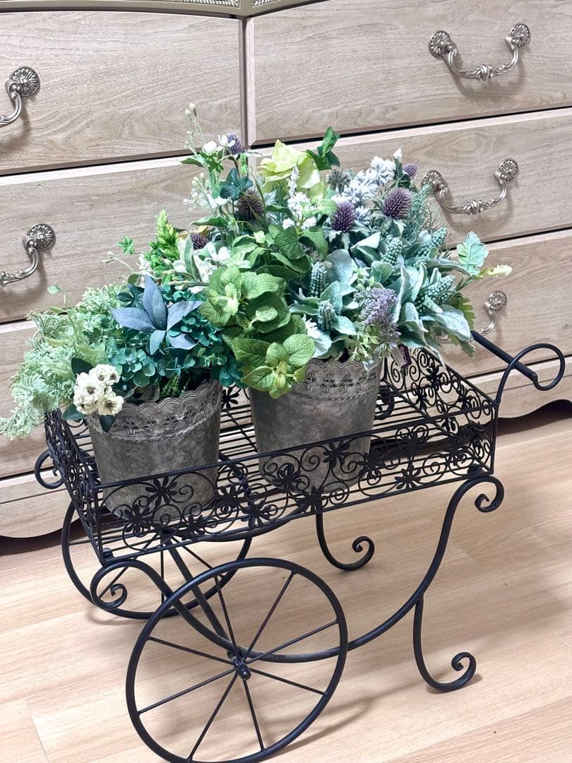 N.U.H Collection メタルプランターカートスタンドCIE-509