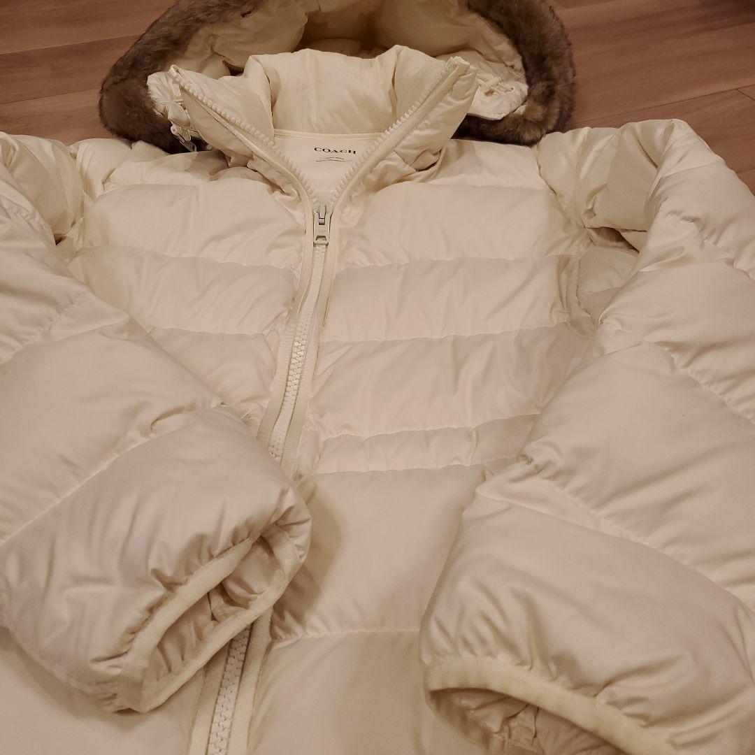 コーチ ダウンコート ファーつきフード(取り外し)