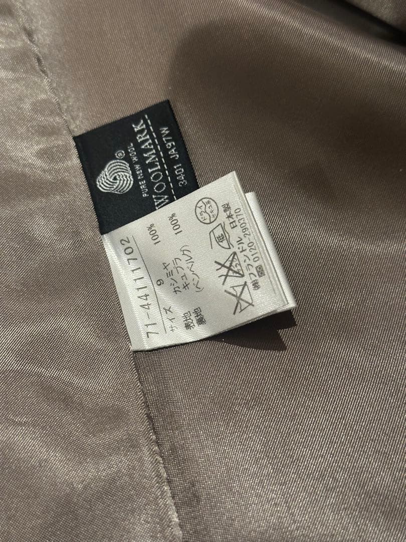 INED イネド カシミヤ100％ベルト付き ロング コートレディース 日本製