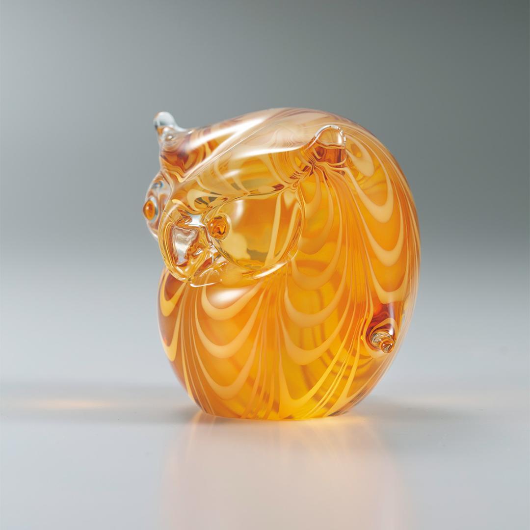 定価16.5万アルスチェネデーゼ フェニキアン技法のムラーノガラスのフクロウ