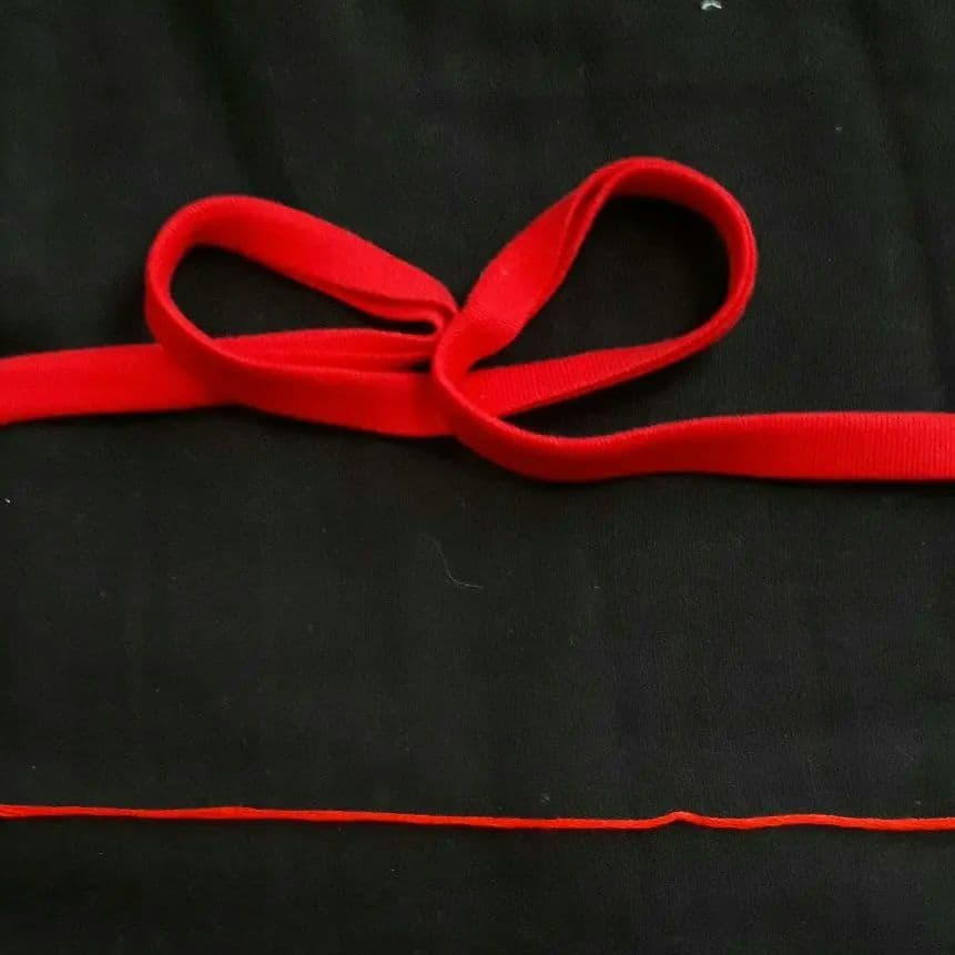 【送料無料】ギャザーワンピース風スタイ(チェリー)&お好みリボン