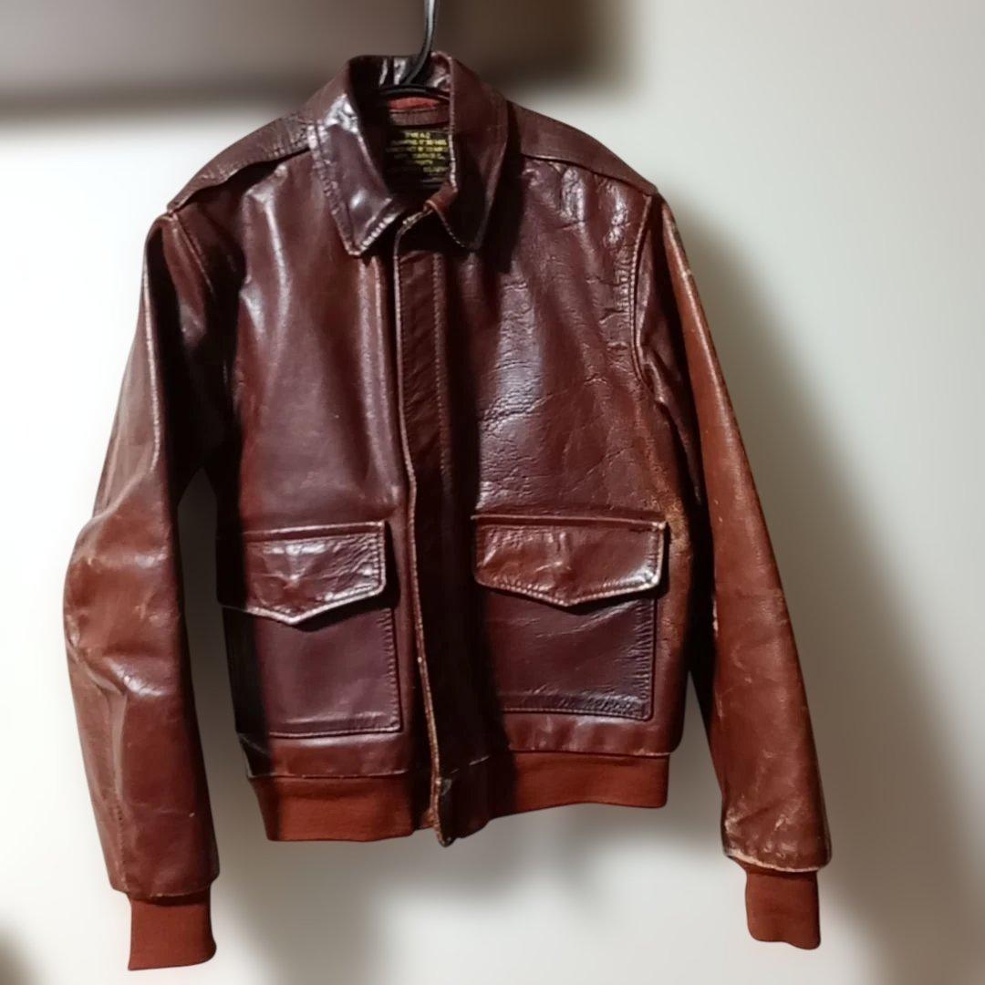 【最終値下げ】エアロレザー A-2フライトジャケット