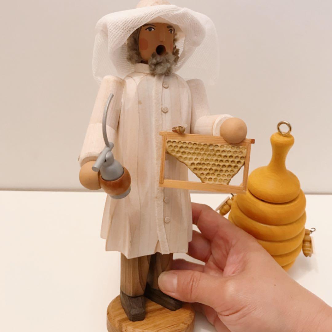 ドイツ　煙出し人形　養蜂家　けむり出し