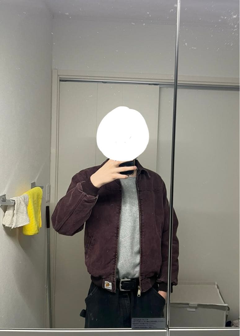 Carhartt サンタフェジャケット Sサイズ相当　バーガンディ Y02BRG