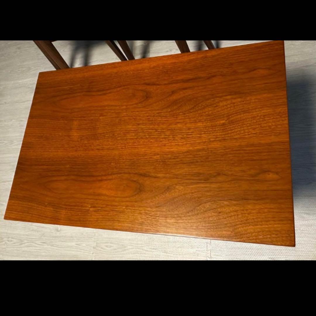 木製折りたたみテーブル ブラウン 省スペース 勉強机 作業台