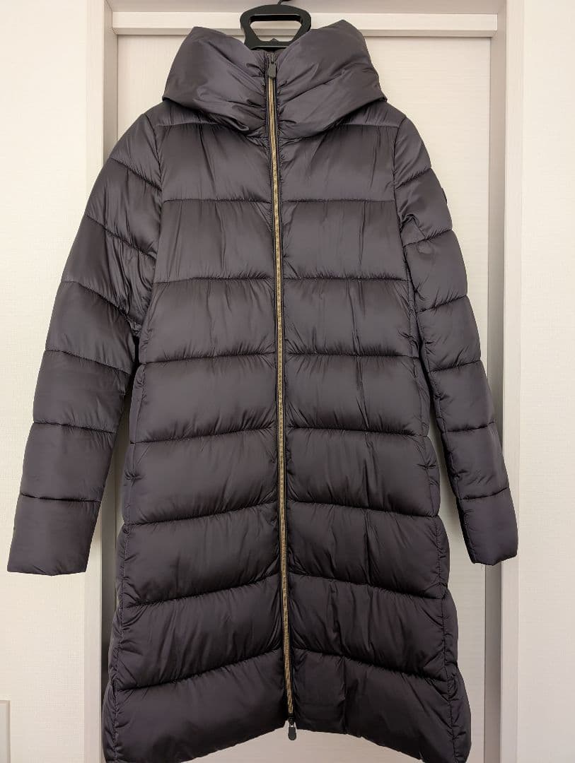 SAVE THE DUCK フード付きロングダウンジャケット