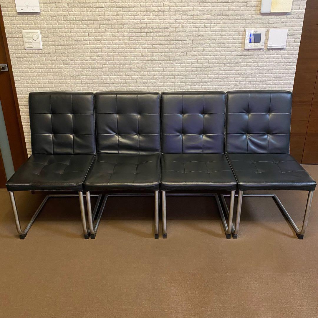 【直接引き取りのみ！】ニトリ ガラスダイニングテーブル5点セット