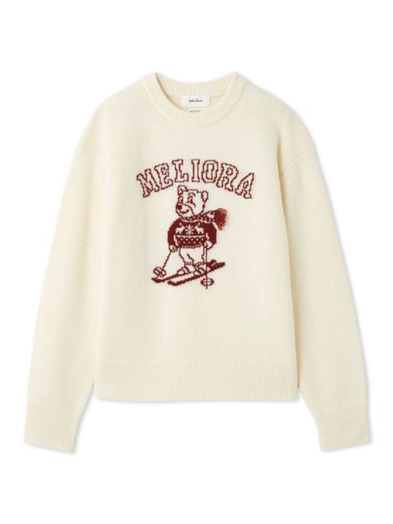 Wht＊MilaOwen MILAOクルーネックジャガードニット